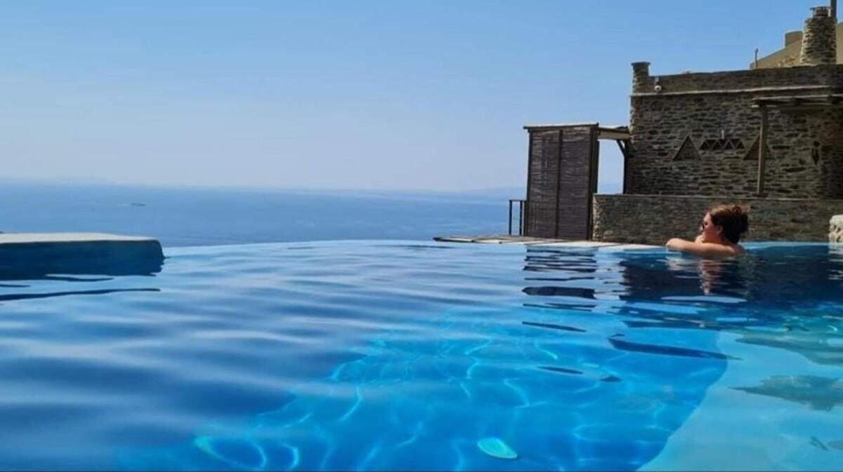 Aparthotel Aegean Castle Andros - Adults Only Agia Eleousa Esterno foto