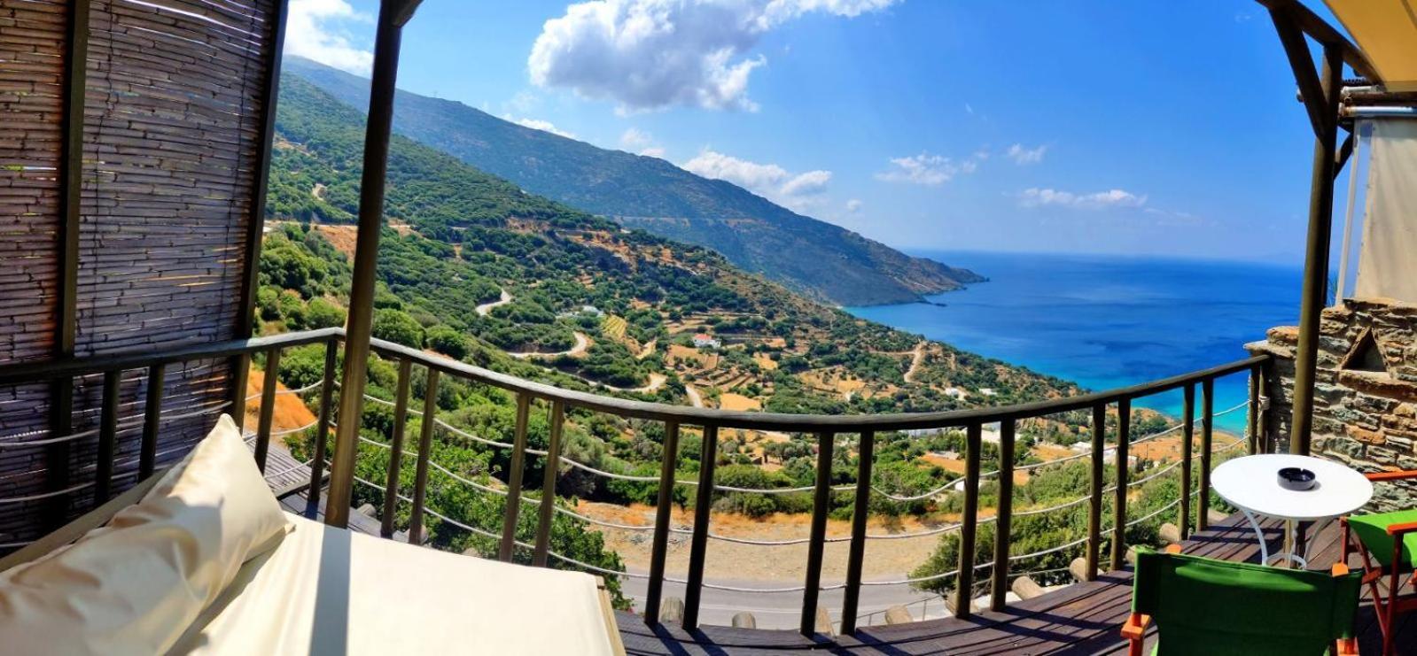 Aparthotel Aegean Castle Andros - Adults Only Agia Eleousa Esterno foto