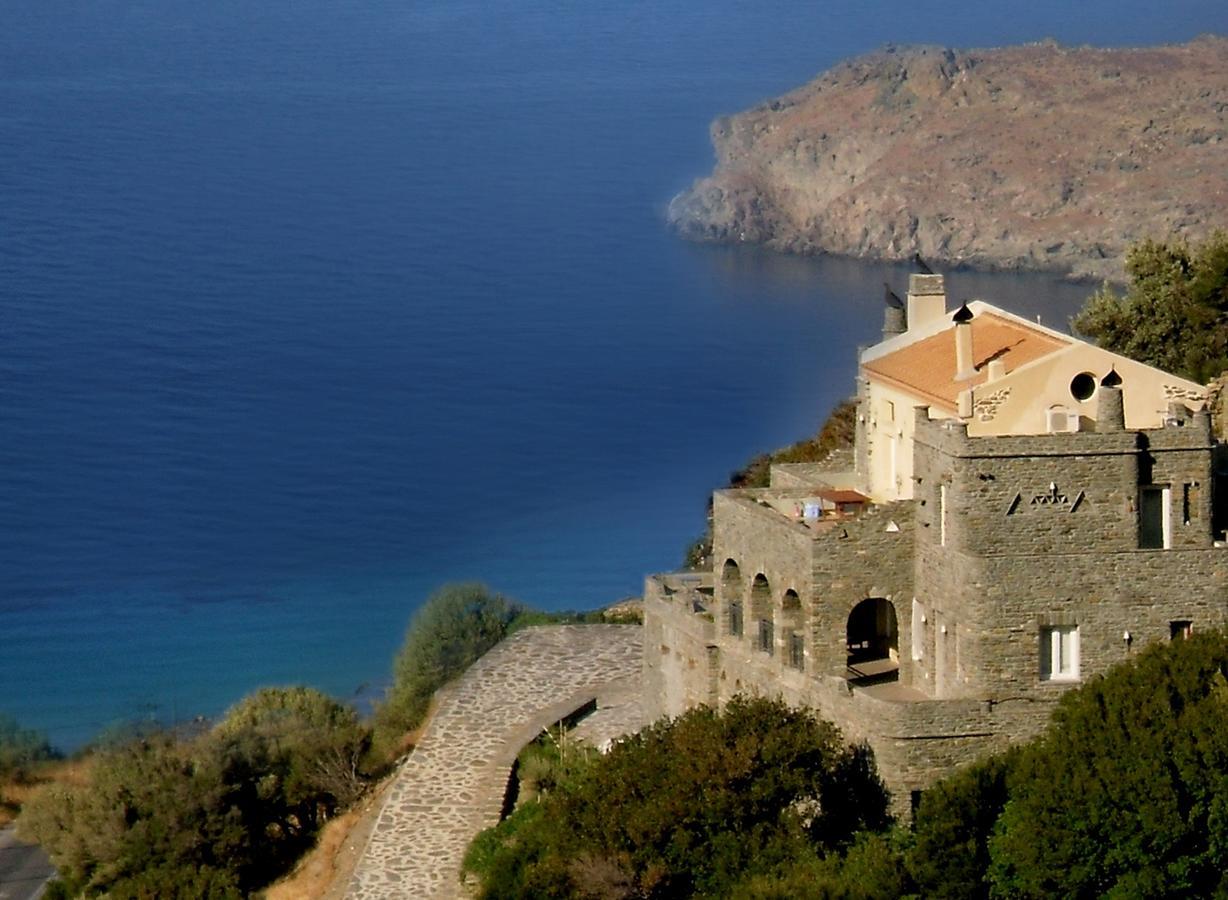 Aparthotel Aegean Castle Andros - Adults Only Agia Eleousa Esterno foto