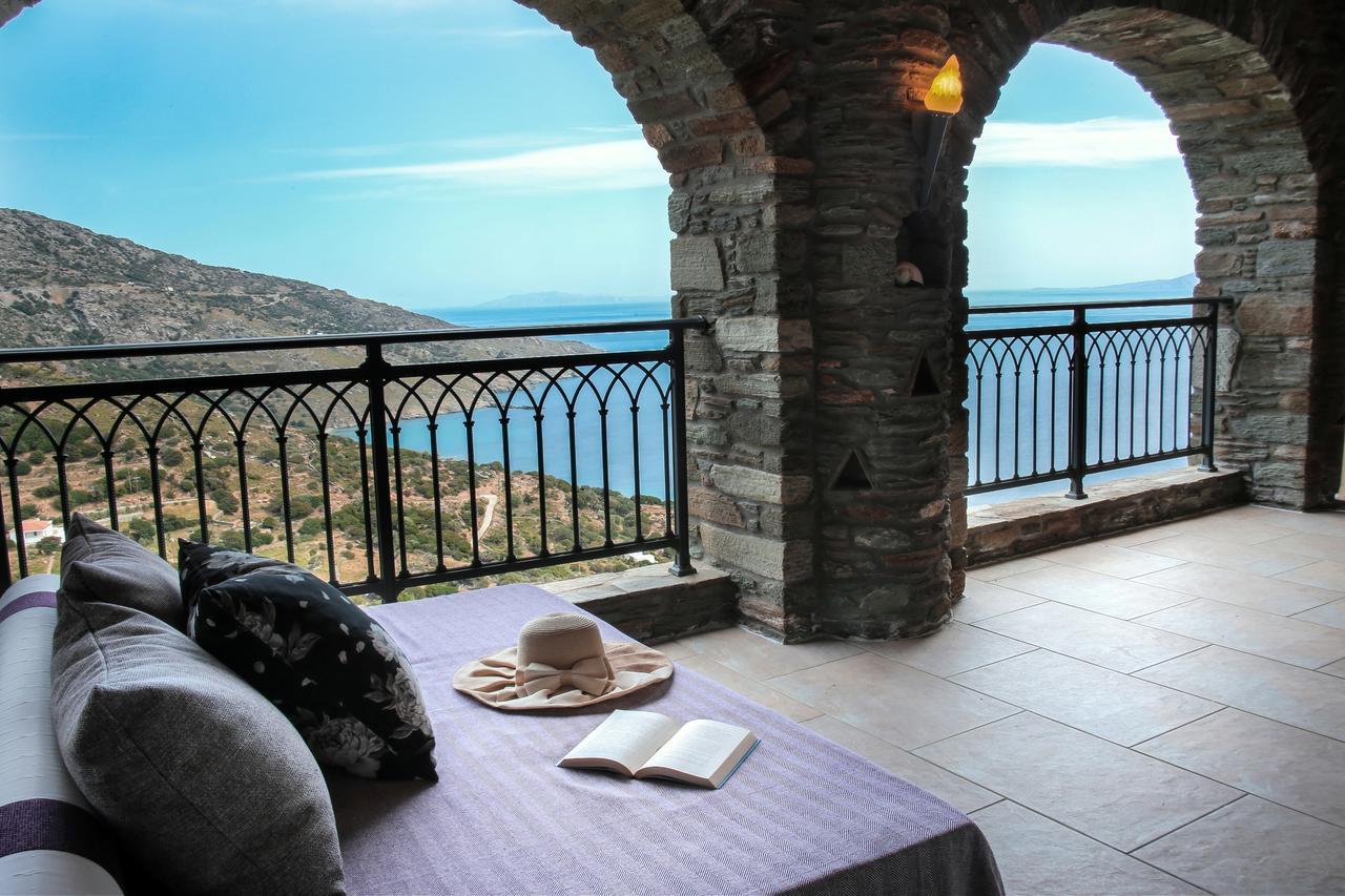 Aparthotel Aegean Castle Andros - Adults Only Agia Eleousa Esterno foto
