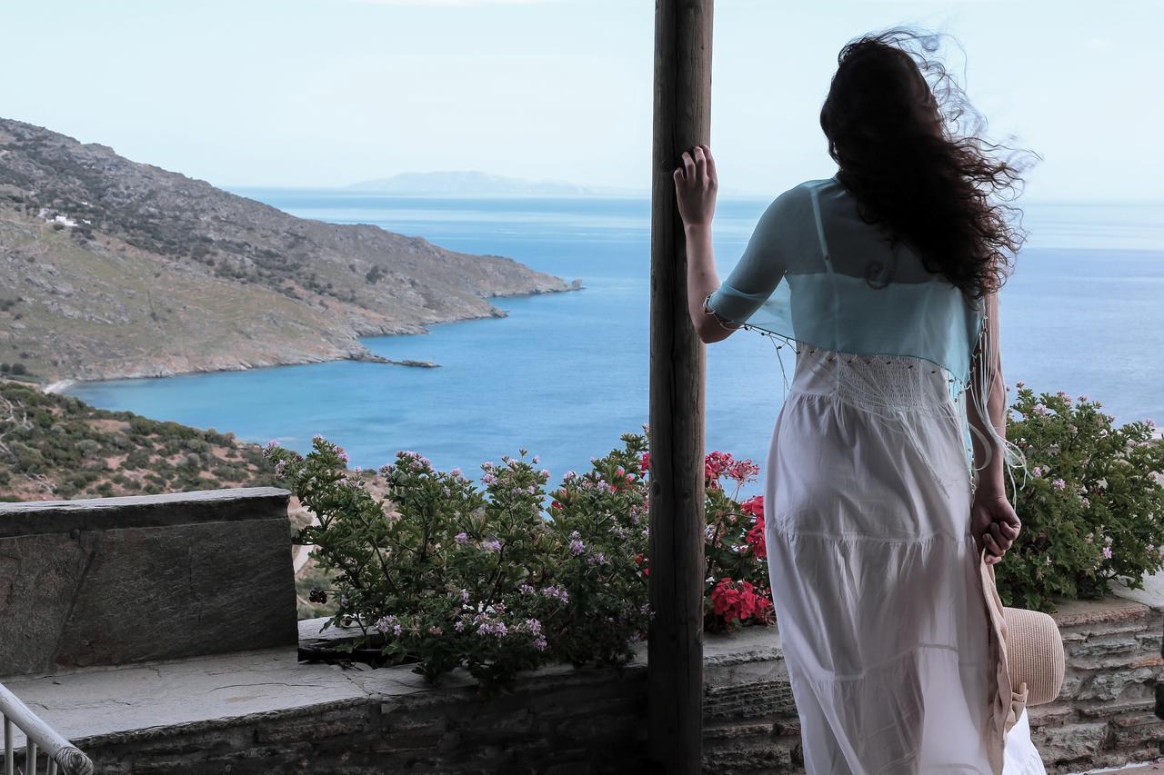 Aparthotel Aegean Castle Andros - Adults Only Agia Eleousa Esterno foto